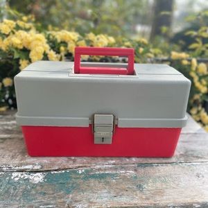Vintage Plano 411 Red storage lockable box